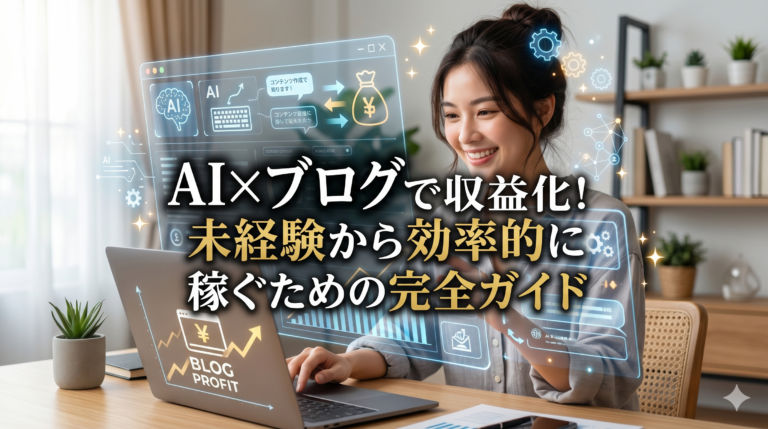 AI×ブログで収益化！未経験から効率的に稼ぐための完全ガイド